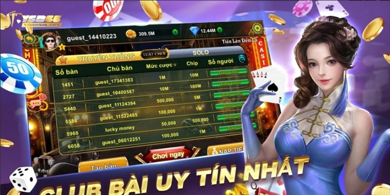 Trò chơi Xì tố online thuộc sảnh Casino tại YSB66